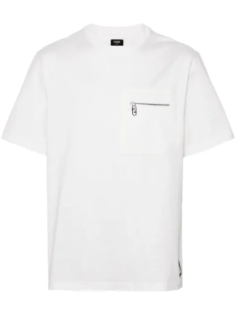 FENDI FF-detailed T-shirt White FY1257APM4