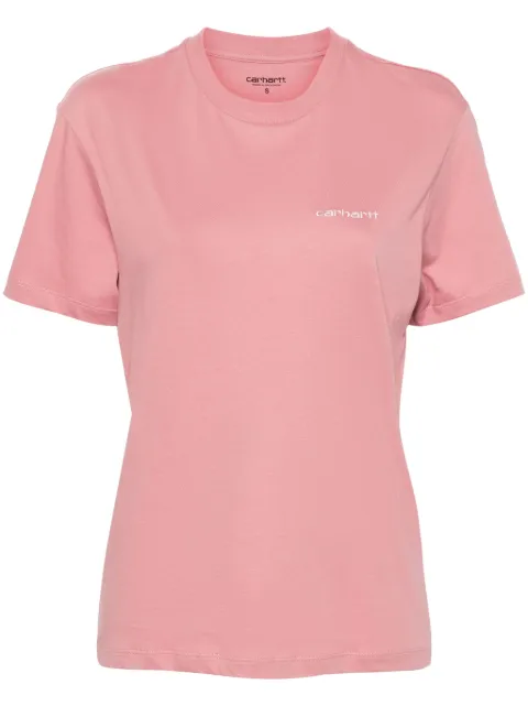 Carhartt WIP Script embroidery T-shirt Pink I032293
