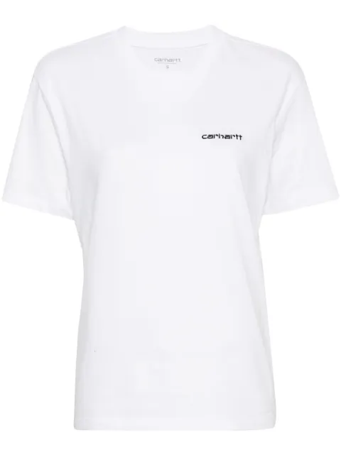 Carhartt WIP logo-detail short-sleeve T-shirt White I032293