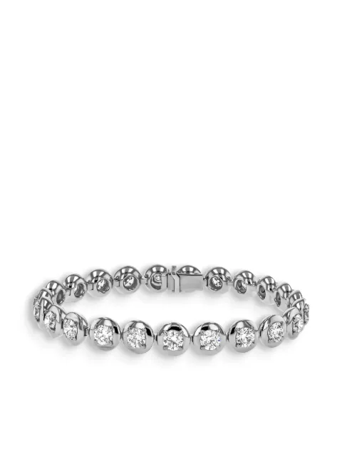 Pragnell 18kt white gold Skimming Stone diamond bracelet Silver SS020