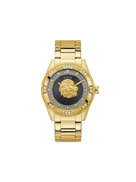 GUESS USA emblem 44mm watch Black GW0783G1