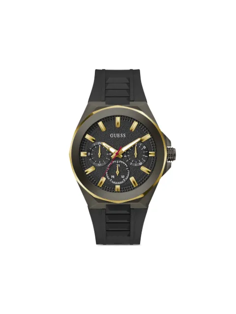 GUESS USA two-tone 46mm watch Black GW0799G1