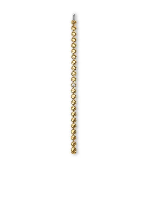 Pragnell 18kt yellow gold Skimming Stone diamond bracelet Gold SS118