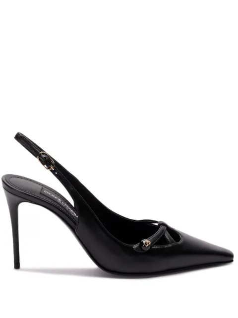 Dolce & Gabbana DNA 90mm slingback pumps Black CG0823A1953