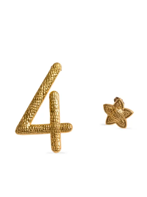 Natia X Lako Number 4 earrings Gold MNB04