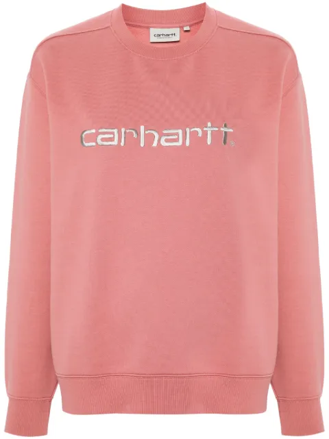 Carhartt WIP logo-embroidered sweatshirt Pink I033647