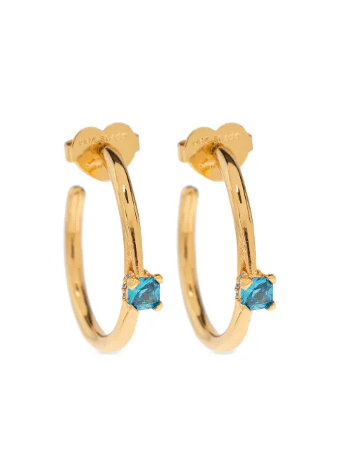 Kate Spade crystal-embellished hoop earrings Gold KI004