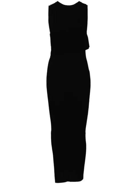 System wool knitted dress Black SY2E8KOPT02W