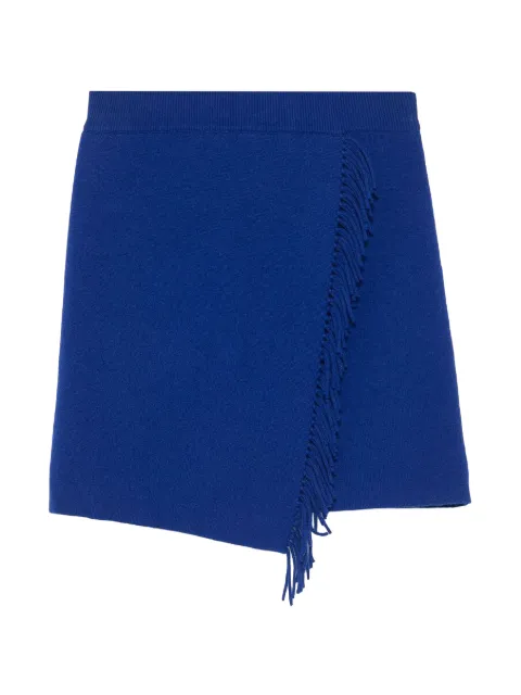 Lisa Yang Mette fringed asymmetric mini skirt Blue METTE2024232