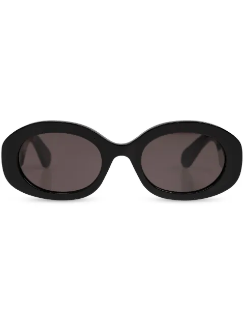 Chloé Eyewear oval-frame recycled-acetate sunglasses Black CH0258S