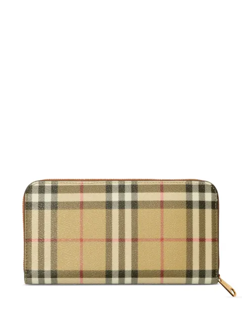 Burberry checkered zip-up wallet Neutrals 8094438