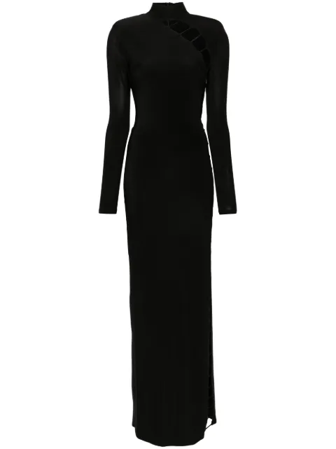 The New Arrivals Ilkyaz Ozel Xena In Deviant maxi dress Black NA00302760112