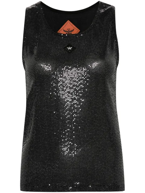 MCM logo-patch tank top Black MFTEAMM05