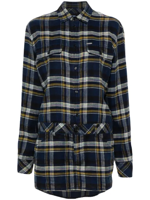 DSQUARED2 plaid-check mini dress Blue S75CV0835D35076