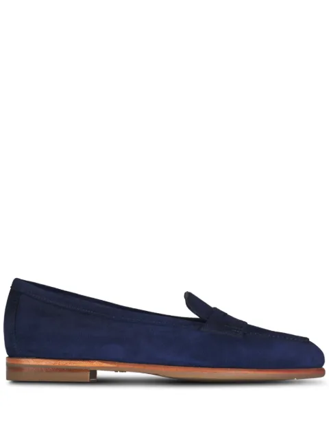Santoni suede loafers Blue WUNY71031SI4SAEAU60