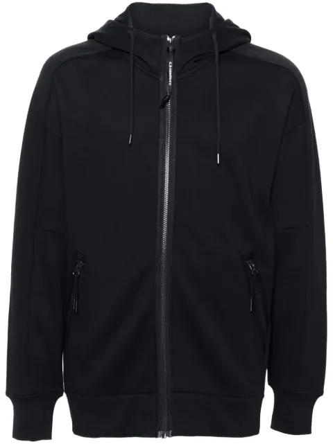 C.P. Company Goggles-detail zip-up hoodie Blue 17CMSS028A005086W