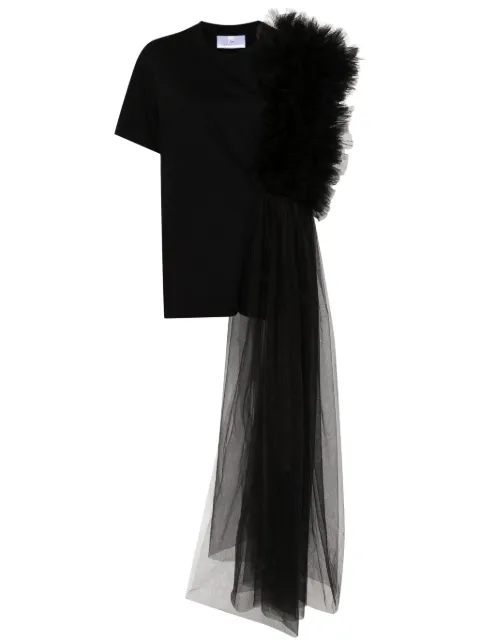 Alchemy x Lia Aram ruffled T-shirt Black LIA661