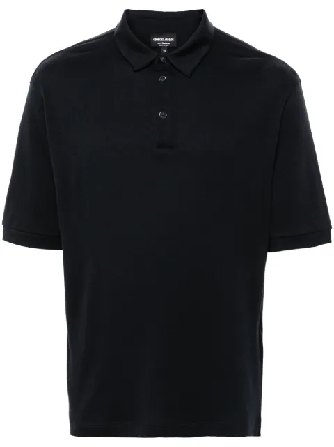 Giorgio Armani cashmere polo shirt Blue GM000262TE10555