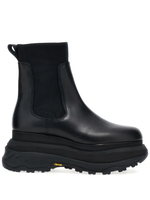 sacai leather Chelsea boots Black SCW258