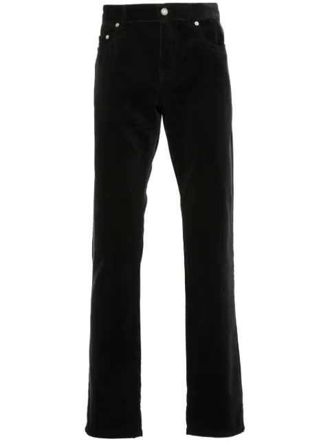 Saint Laurent slim-cut corduroy trousers Black 800332Y25IA