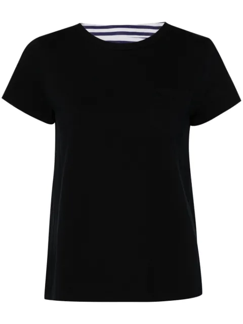 sacai panelled T-shirt Blue SCW238
