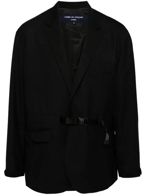 Comme des Garçons Homme adjustable waist strap jacket Black HNJ001051