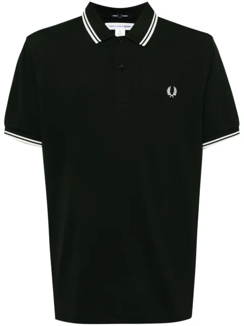 Comme Des Garçons Shirt x Fred Perry striped polo shirt Green FNT502