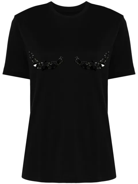 JNBY crystal-embellished T-shirt Black 5O8113920