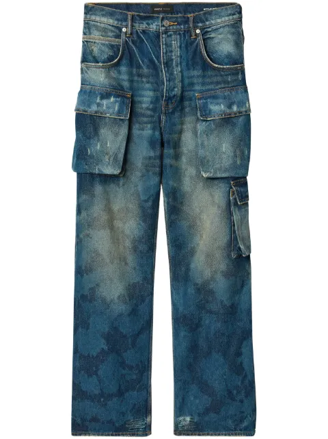 Purple Brand P018 Triple Pocket Cargo wide-leg jeans Blue P018TPDI424