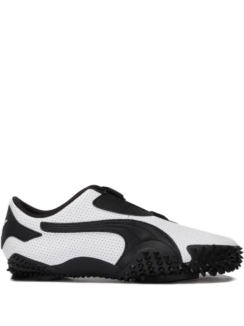 PUMA Mostro "Perforated Leather - White / Black" Black 39733101
