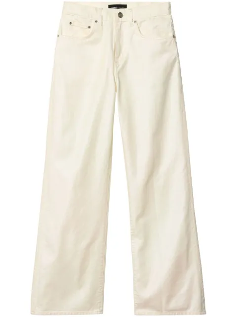 Purple Brand wide pearlescent jeans White D2000WPOW424