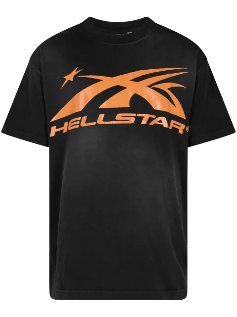 HELLSTAR Sports Gel Logo T-shirt Black HS01SCC001ORA