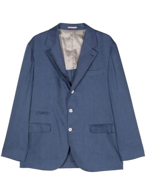 Brunello Cucinelli single-breasted blazer Blue MS4657BTDC008