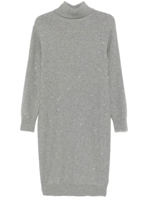 Peserico sequinned midi dress Grey S92252F0709253
