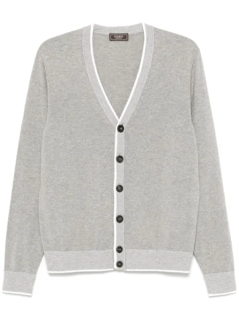 Peserico contrast-trim cardigan Grey R59363F12E9018