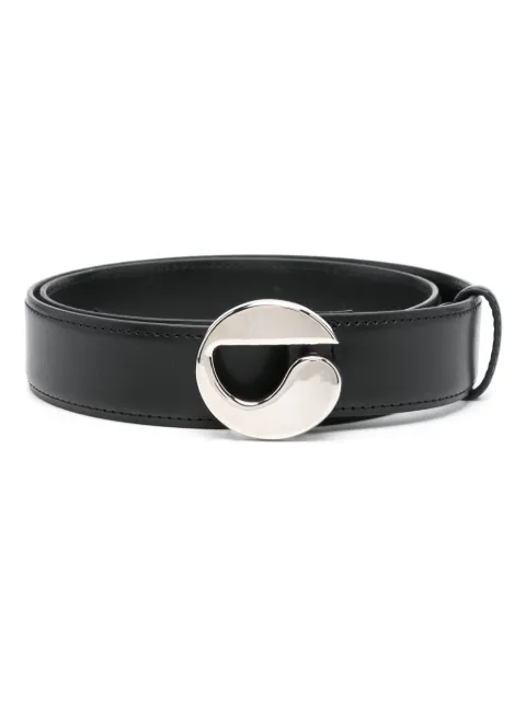 Coperni logo-buckle belt Black COPBE01F6013
