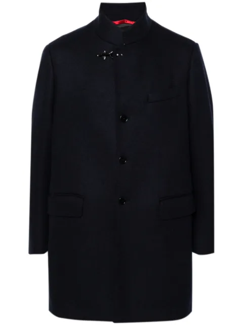 Fay single-breasted coat Blue NAM5449025JVJB
