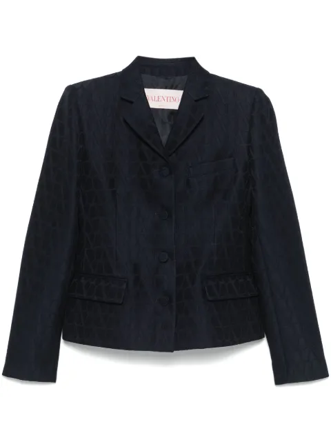 Valentino Garavani Toile Iconographe blazer Blue BCE3878G5
