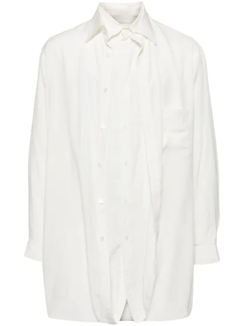 Yohji Yamamoto double-layered shirt White HOB49205