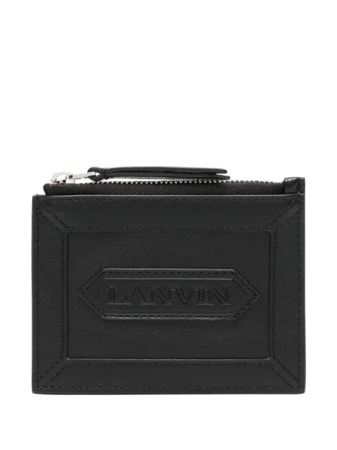 Lanvin logo-patch wallet Black LMSLSWZ4PIENA24