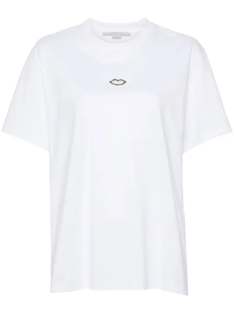 Stella McCartney crystal lips T-shirt White 6J01583SPZ44