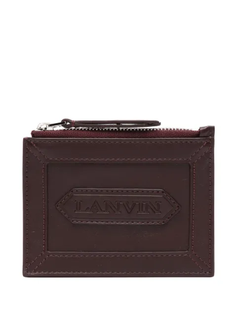 Lanvin logo-patch wallet Red LMSLSWZ4PIENA24