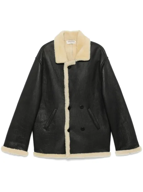 A.N.G.E.L.O. Vintage Cult 1990s leather coat Grey ANG600RR