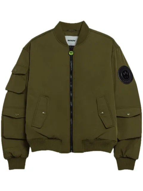 BARROW logo-appliqué bomber jacket Black F4BWUAJK003