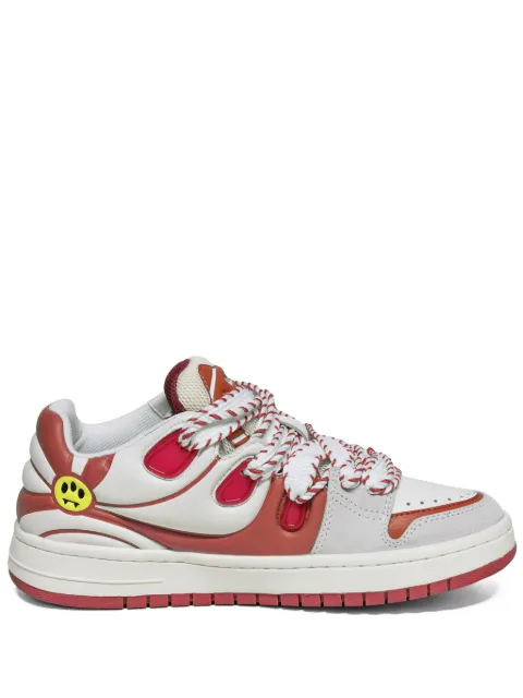 BARROW Ollie panelled leather sneakers White F3BWUASN172