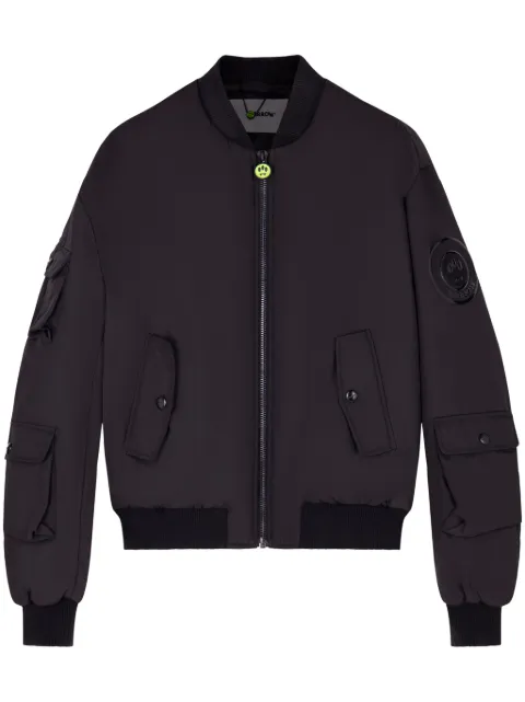 BARROW logo-appliqué bomber jacket Black F4BWUAJK003
