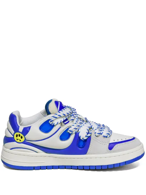 BARROW Ollie panelled leather sneakers White F3BWUASN172