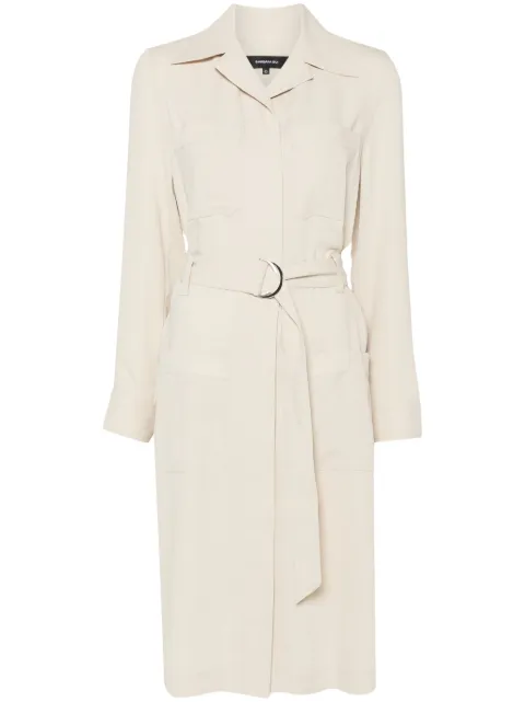 Barbara Bui crepe midi dress Neutrals E1323XEF