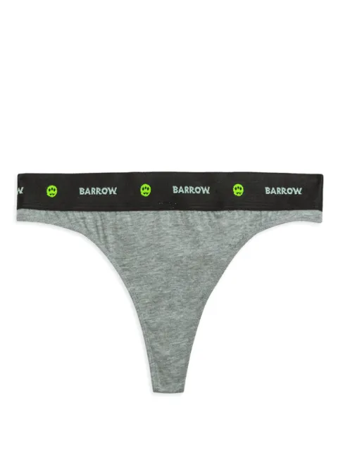 BARROW logo-waistband thongs (set of three) Grey F4BWWOSL129