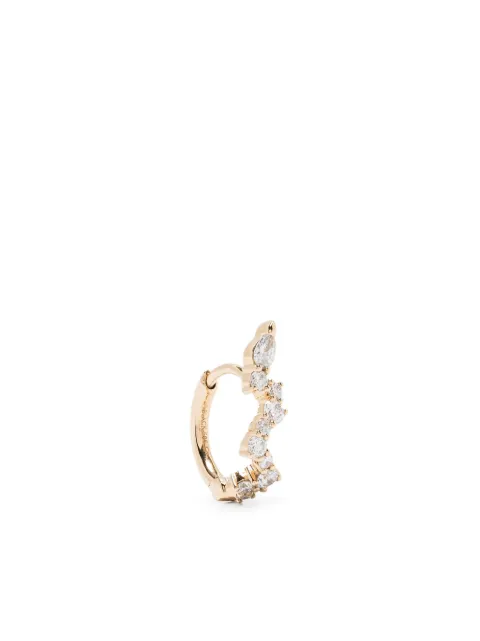 Maria Black 14kt yellow gold Concrete Sky diamond huggie earring Gold H1073Y
